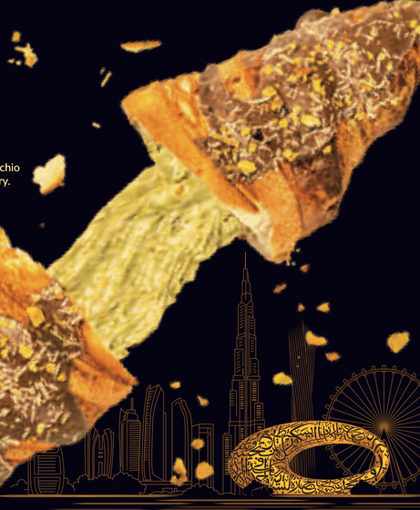 Picture of Croissant filled with Dubai chocolate